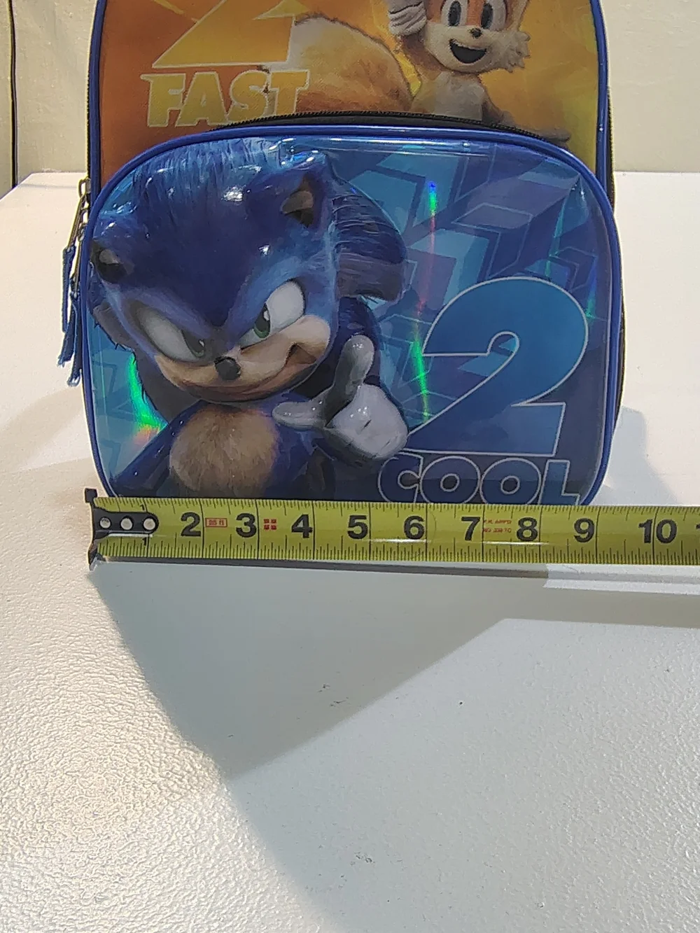 Sonic 2 Cool Blue and Yellow Kids Small  Backpack